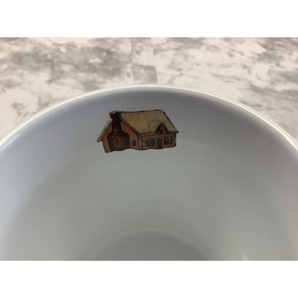 Lang & Wise Collector Mug  "The Visit" Charming Winter Village Scene - Preowned - Picture 5 of 6